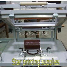 Новая цилиндрическая трафаретная печатная машина, маленькая модель для печати ручек, печати кружек, печати бутылок+ зажим для кружки, приспособление