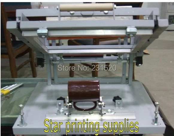 New Cylindrical screen printing machine Small model for pen printing, mug printing, bottle printing .+ Mug clamp fixture