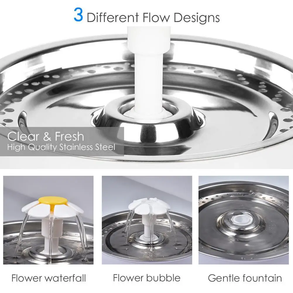 Домашний питомец кошачий фонтаны умный диспенсер для воды Автоматическая циркуляция кислорода питьевой фонтан со светодиодный