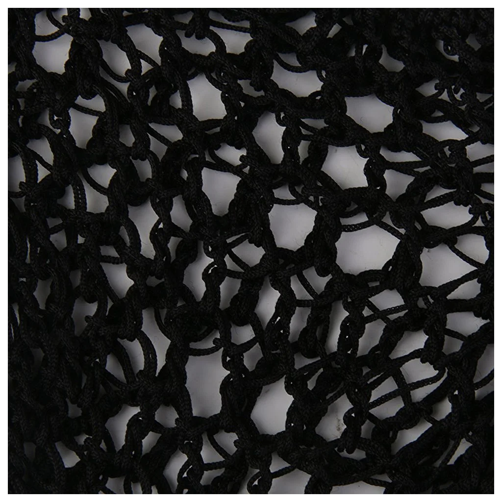 YOST-1x Soft Rayon Snood hairnet wig Crochet Cap Black