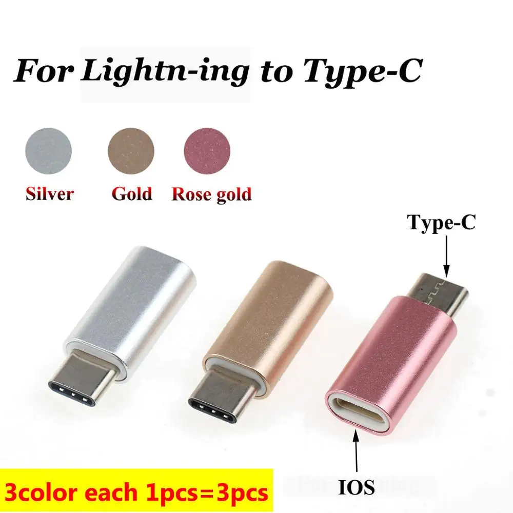 YuXi 3 шт. тип-c к Micro/для iphone Магнитный адаптер для iphone/Android кабель для передачи данных конвертер адаптер Тип C к Micro USB C - Цвет: 3color each 1pcs