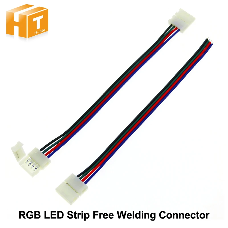 Rgb Led Strip Connector 4Pin 10Mm Free Welding 5Pcslot huismerk kopen in de aanbieding