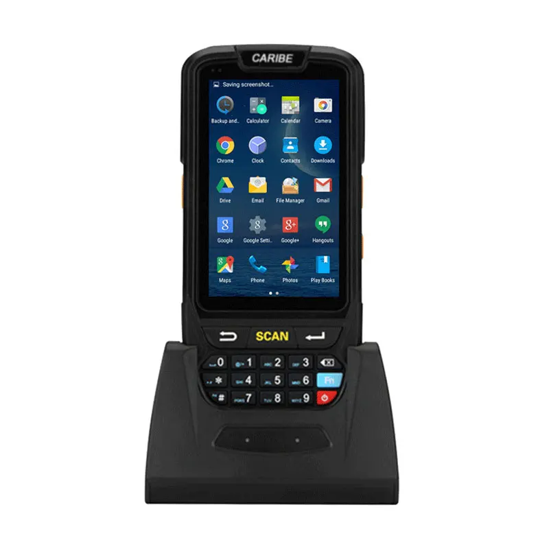 Coletor de Dados Leitor de Código de Barras Pda sem Fio Caribe Áspero Telefone Móvel Android 1d 2d