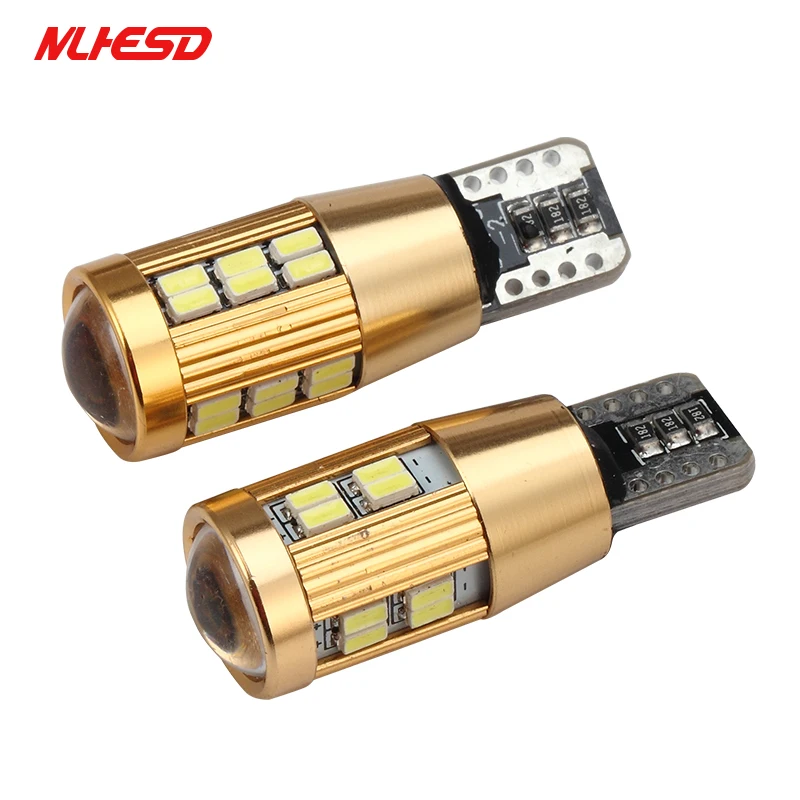 

100x Top Quality High Power T10 w5w Led canbus t10 30smd led 3014 Xenon White Car led Light Interior Light T10 Canbus Error Free