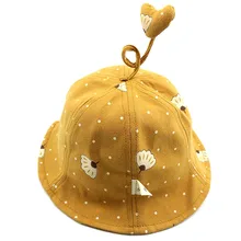 Хлопок складной любовь Панама для рыбака шляпа уличная дорожная шляпа от солнца детские шапки мальчиков и девочек 011