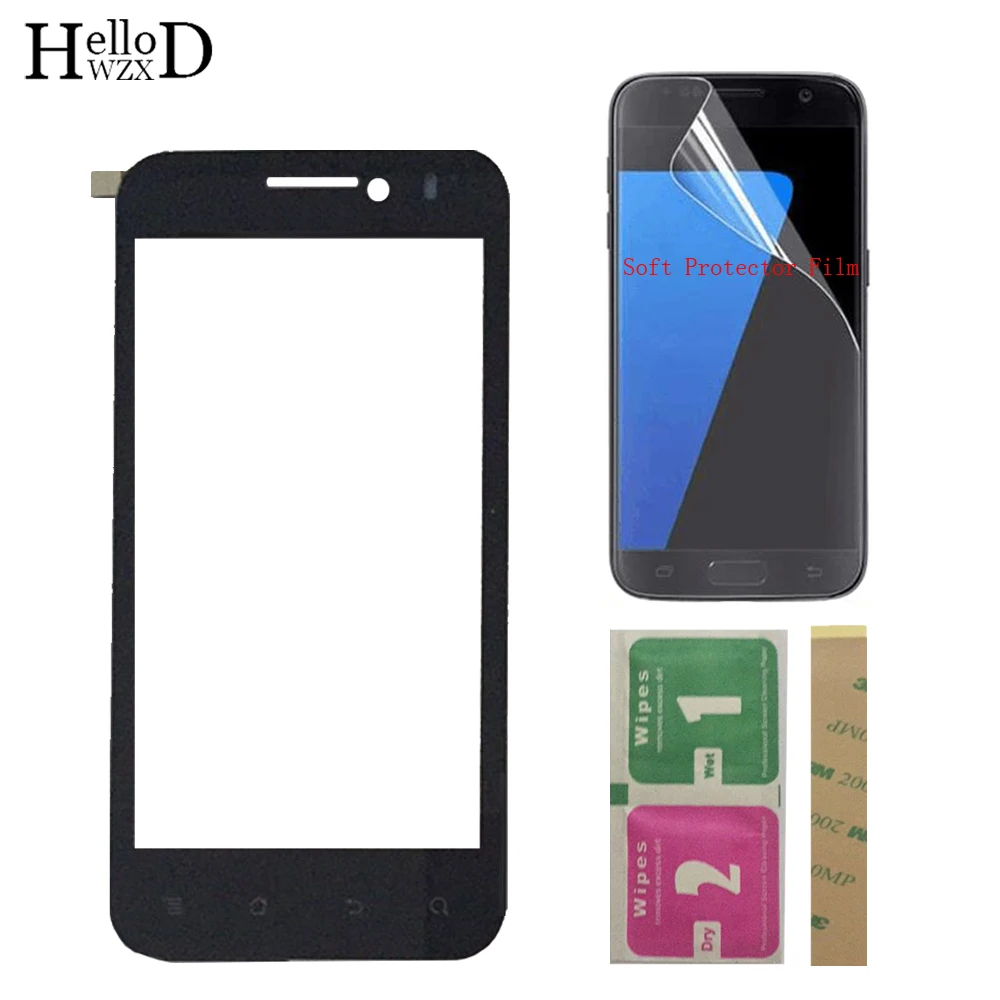 

Mobile Touch Screen TouchScreen For Huawei Honor U8860 Touch Glass Front Glass Digitizer Panel Lens Sensor + Protector Film