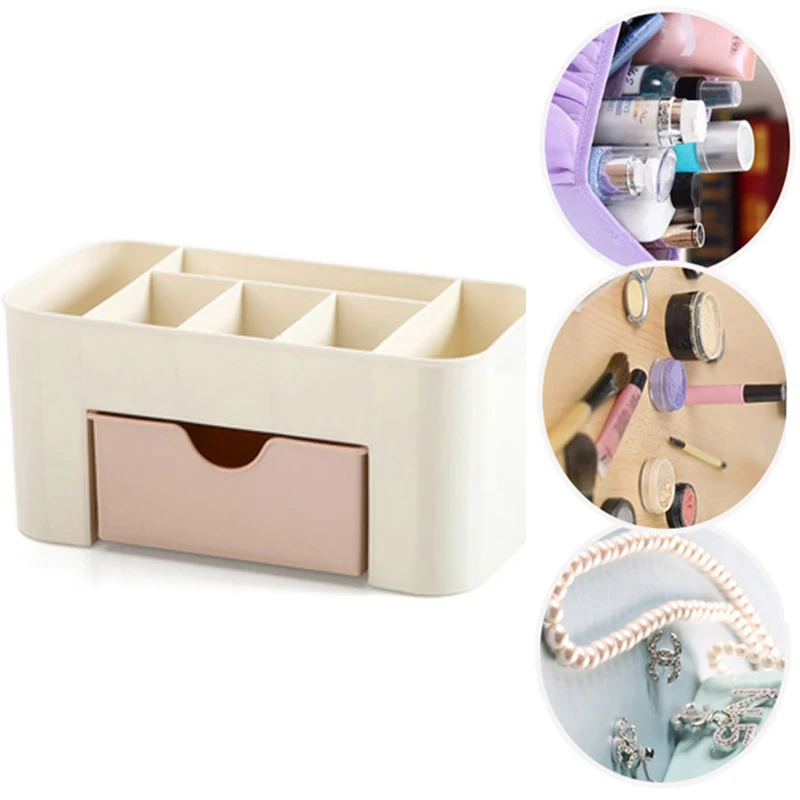 

Tablet Organizer for Storage Box Cosmetics Makeup Organizer Plastic Jewelry Box Container Drawer Safe Drawer Finishing Dressing