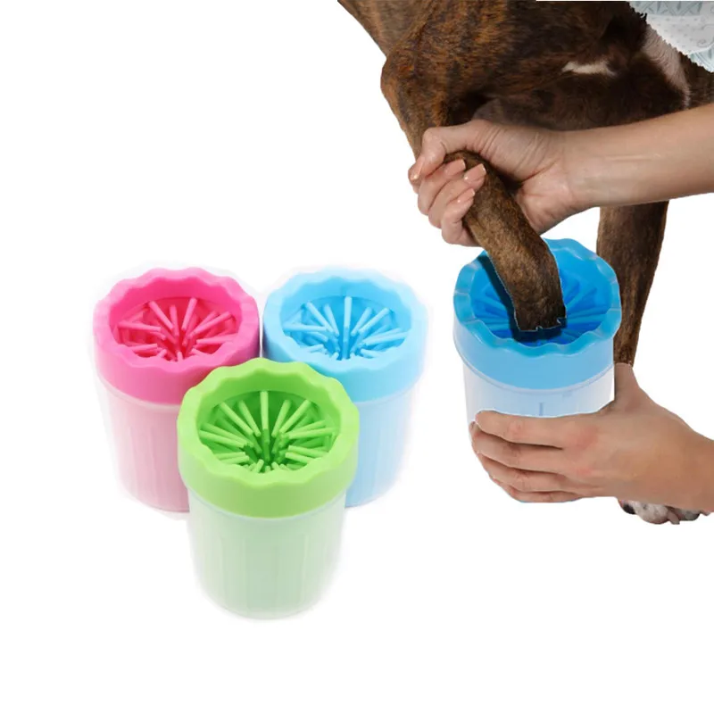 Buy Pet Foot Washer Cup Portable Dog Foot Wash Tools Soft Gentle Silicone