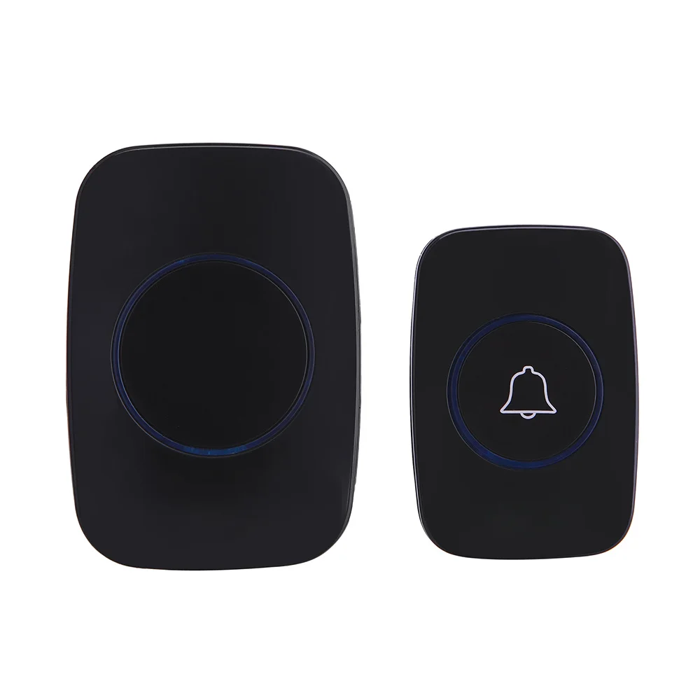 Wireless Waterproof Doorbell 1 Button 2 Receiver 300M Remote Control Smart Cordless Home door bell 60 chime US EU UK Plug
