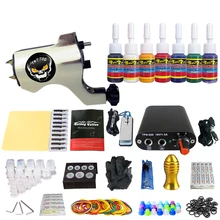 Полный комплект для тату-катушки для подводки Shader Электропитание педаль иглы рукоятка наконечники татуировки тело и искусство TK105-38