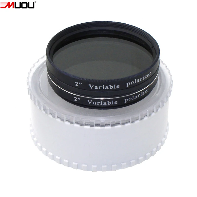 

MUOU 2 Inch Telescope Variable Polarizing Filter 2" Variable Polarizing Eyepiece Moon Filter for Telescope Polarizer
