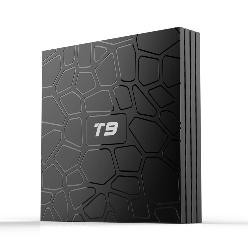 4G32G Android 9.0 Smart TV Box with LED Display 4GB RAM 32GB ROMRK3318 Quad Core Wifi 2.4G 3D 4K Bluetooth T9 Boxes Set Top Box