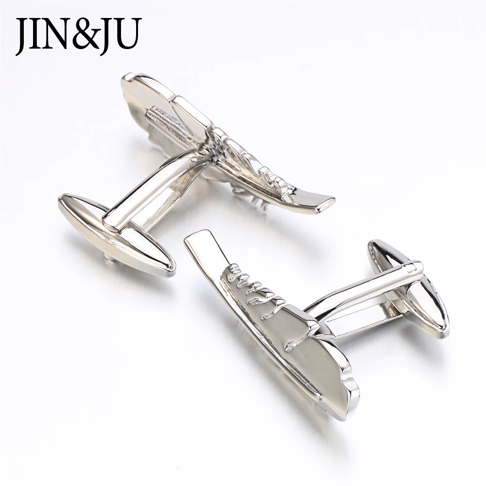 JIN& JU, распродажа, модные дизайнерские запонки с перьями, серебряный цвет, большие размеры, мужские ювелирные изделия для рубашки, мужские лучшие подарки