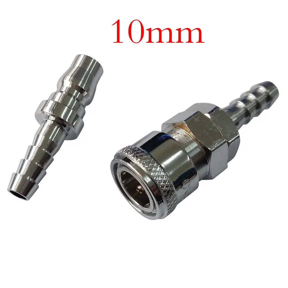 

10 mm ID Hose Air Compressor Pneumatic Quick Coupler Connector Barb Socket Fittings Set SH-30 PH-30