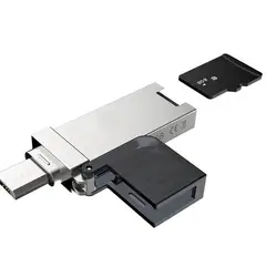 TF Micro SD OTG Card Reader 3in1 USB 3,1 Micro USB TF микро SD OTG Картридер для телефона Android May.4