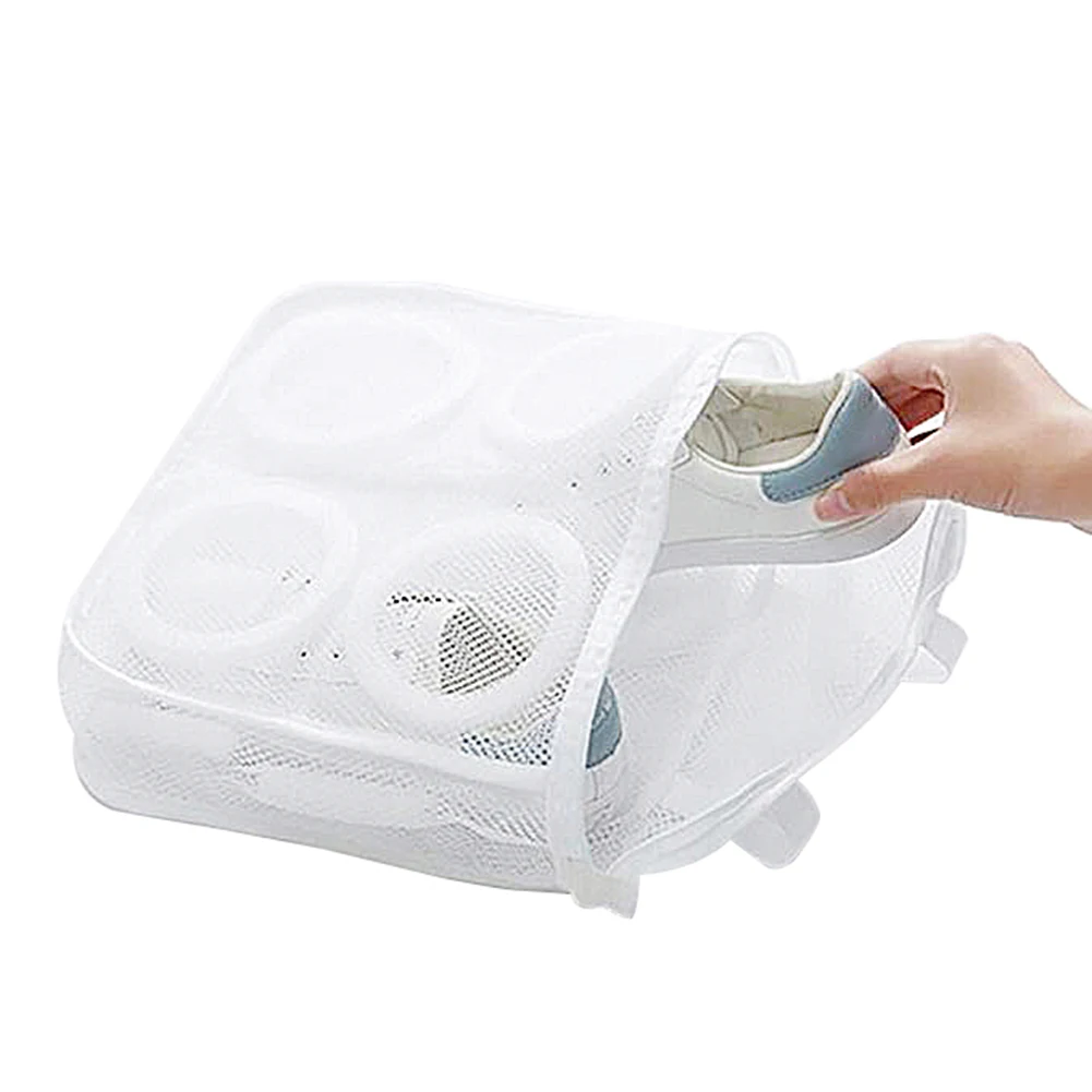 Washing Machine Shoes Clothes Underwear Zipper Closure Laundry Mesh Pouch Bag