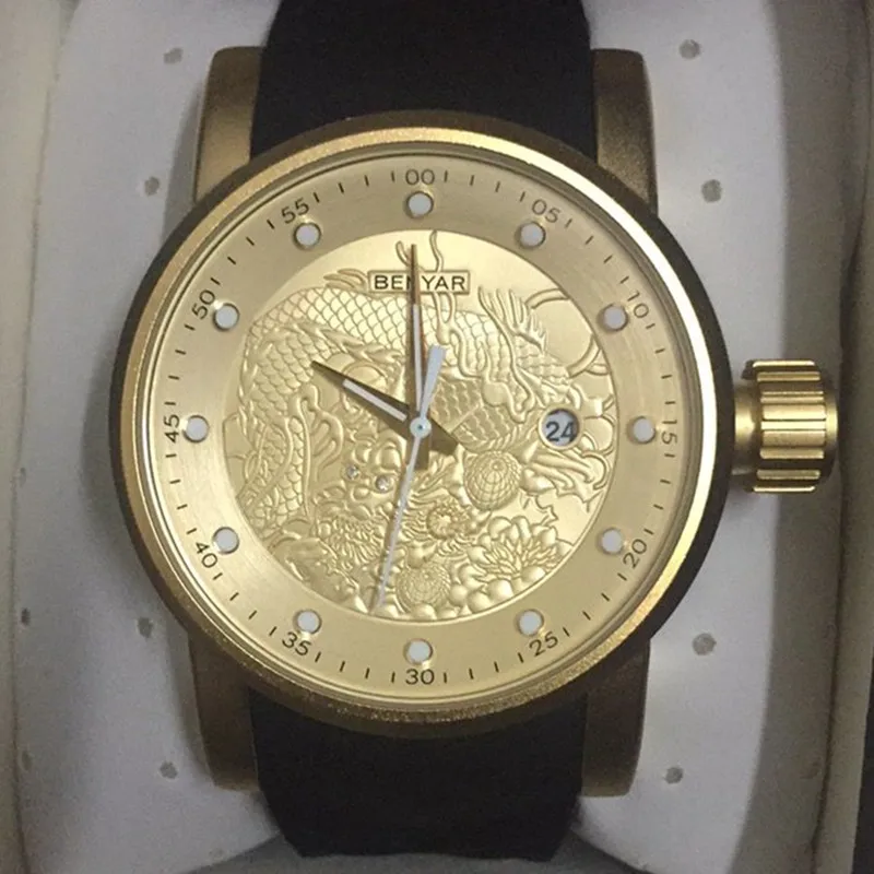 Часы Reloj Hombre 2019 BENYAR роскошные Брендовые мужские водонепроницаемые кварцевые часы