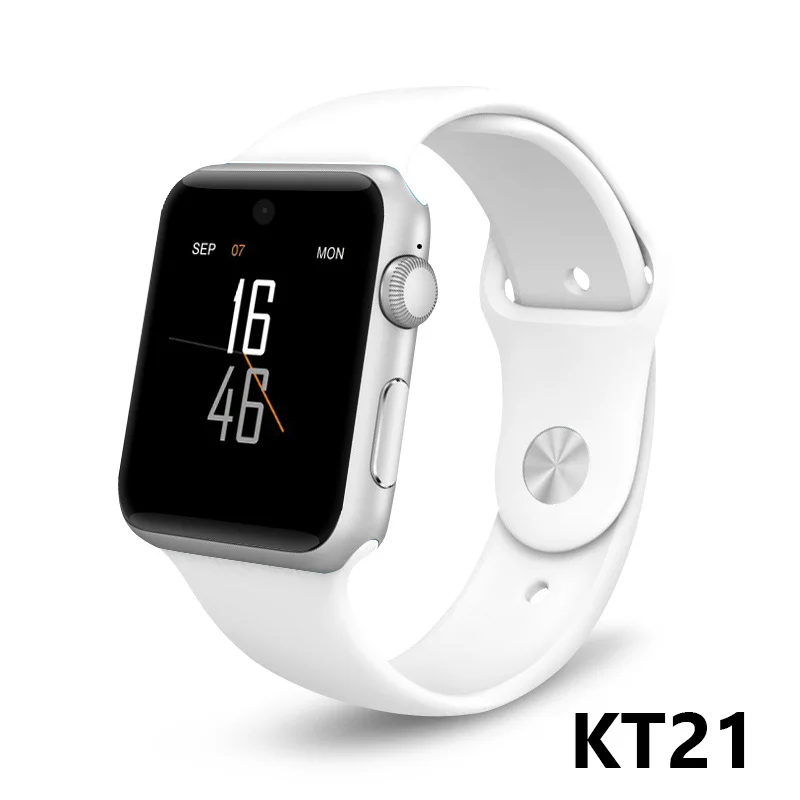 KIWITIME Bluetooth Смарт Браслет для проверки сердечного ритма 1:1 smartwatch чехол для apple iphone и samsung xiaomi android телефон не apple watch IWO 2 3 - Цвет: KT21 White