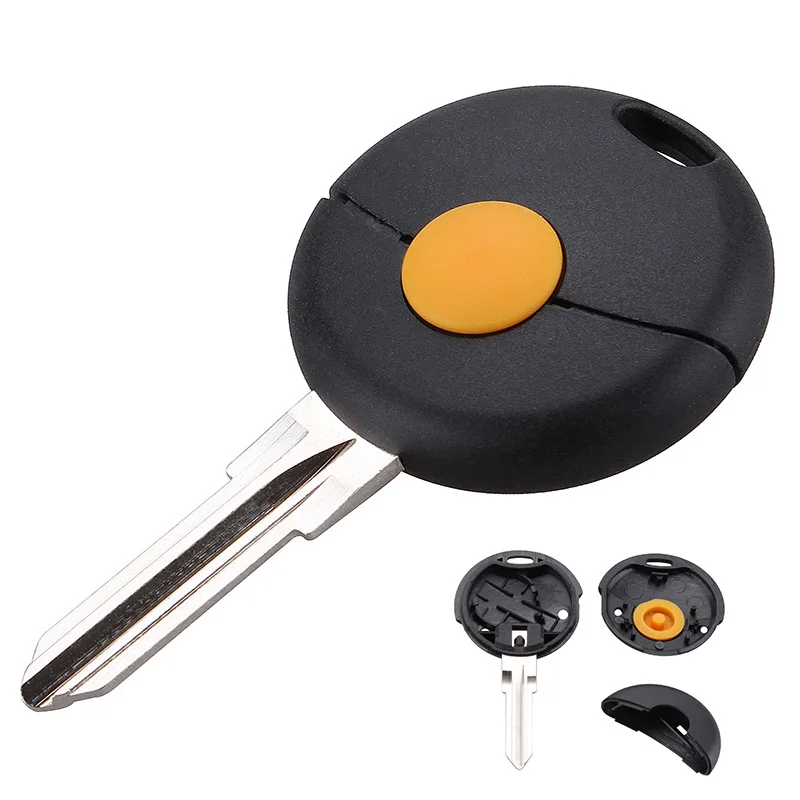 

New Replacement 1 Button Remote Car Key Shell For Mercedes Benz Smart Fortwo Cabrio City Cross Car Styling Fob Case Cover