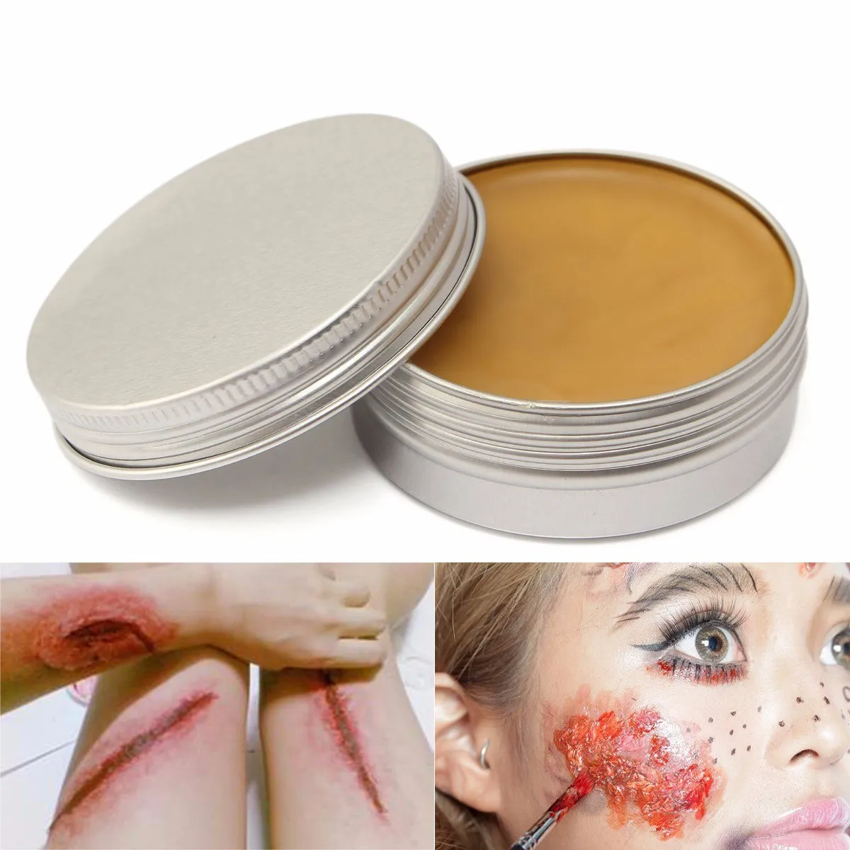 Maquillaje carnaval специальный эффект Макияж Поддельные кровяные рана шрам воск краска