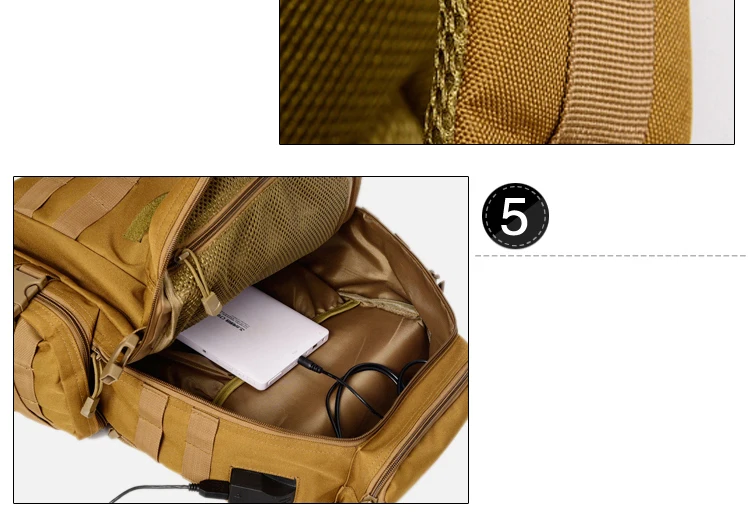 Capacity Outdoor Rechargeable backpack Camping Travel Bag Professional Hiking Backpack Rucksacks sports bag Climbing package (8)
