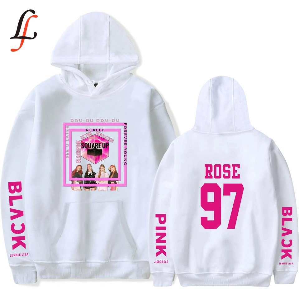 K Pop Blackpink harajuku Hooded Sweatshirt Men Womens Long Sleeve Casual Warm Hoodies Sweatshirts Oversize Jumper Tracksuits