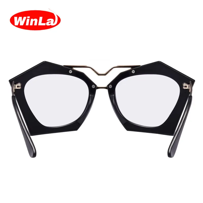 Winla новые модные женские солнцезащитные очки, прозрачные линзы Ретро дизайнерская оправа для очков женские аксессуары для затемненных очков Oculos De Sol WL2495