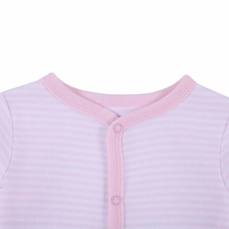 2 Pcslot Baby Clothes Baby Boy Girls Footed Romper Baby Rompers 100% Cotton Sleep & Play Clothes Baby Pajamas Newborn Clothing (1)