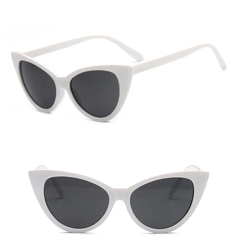 LeonLion, Ретро стиль, два размера, кошачий глаз, солнцезащитные очки для женщин, роскошные очки, для улицы, шоппинга, уличные, Beat Oculos De Sol Gafas UV400 - Цвет линз: WhiteGray(XL)
