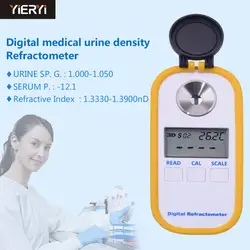 Yieryi DR-501 МОЧИ SP. G 1.000-1.050 СЫВОРОТКИ P. 0-12 г/дл Показатель Преломления: 1.3330-1.3900nD Клинических Цифровой Рефрактометр