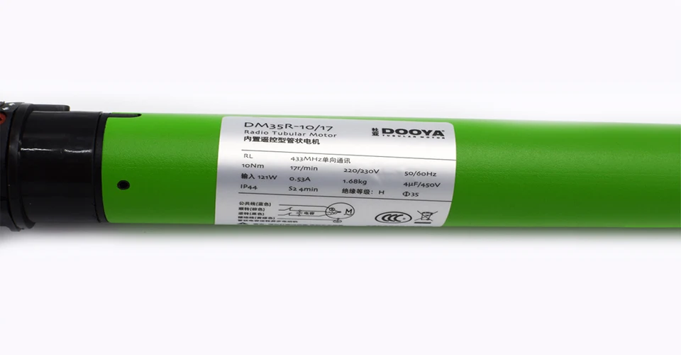 Высококачественный трубочный мотор dooya 220 V 50 MHZ DM35R для моторизованных рулонные шторы пульт дистанционного управления Поддержка веса 24kgs