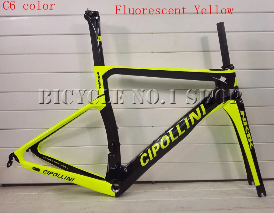 Clearance T1000 cipollini NK1K taiwan made Full carbon road  bike bicycle frame fork seatpost QR brake&Disc Brake XDB/DPD available 9