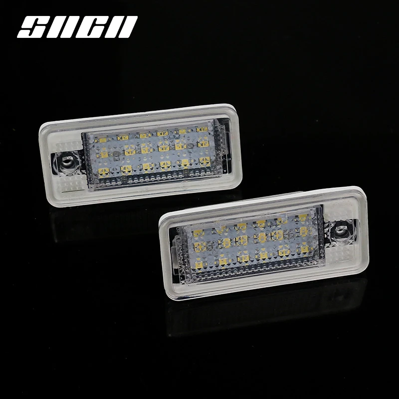 SNCN 2 шт. номерной знак светильник светодиодный заднего номер лампы авто лампы для Audi A4 A6 C6 A3 S3 S4 B6 B7 S6 A8 S8 Rs4 Rs6 Q7 3 Вт 18SMD