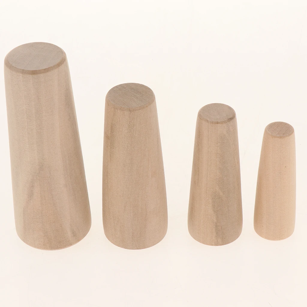 10 Pcs (7 Sizes) Wooden Plugs, Boat Marine Plug, Emergency Plug up Hole, Wood Safety Gear Hole Filler