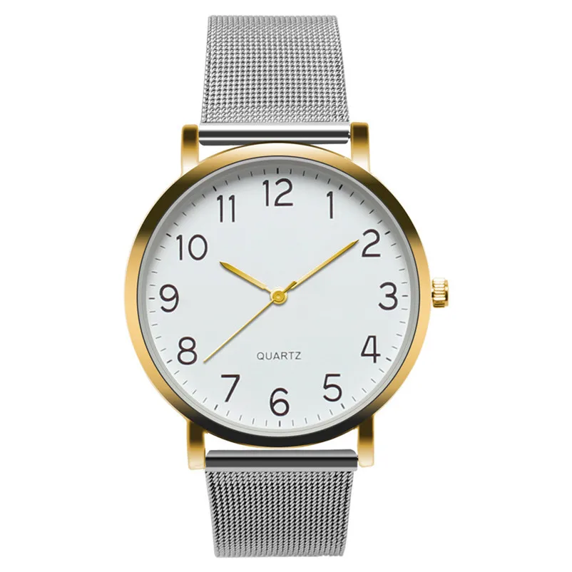 2018 Luxury Fashion Men Watch Women Watches Unisex Steel Strip Analog Alloy Quartz Wrist Watch clock Relogio masculino A09#N (5)