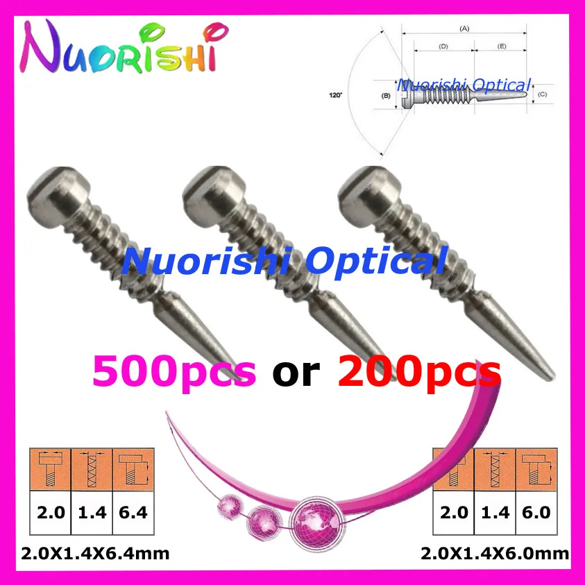 Buy 500pcs or 200pcs glasses spring hinge screws small