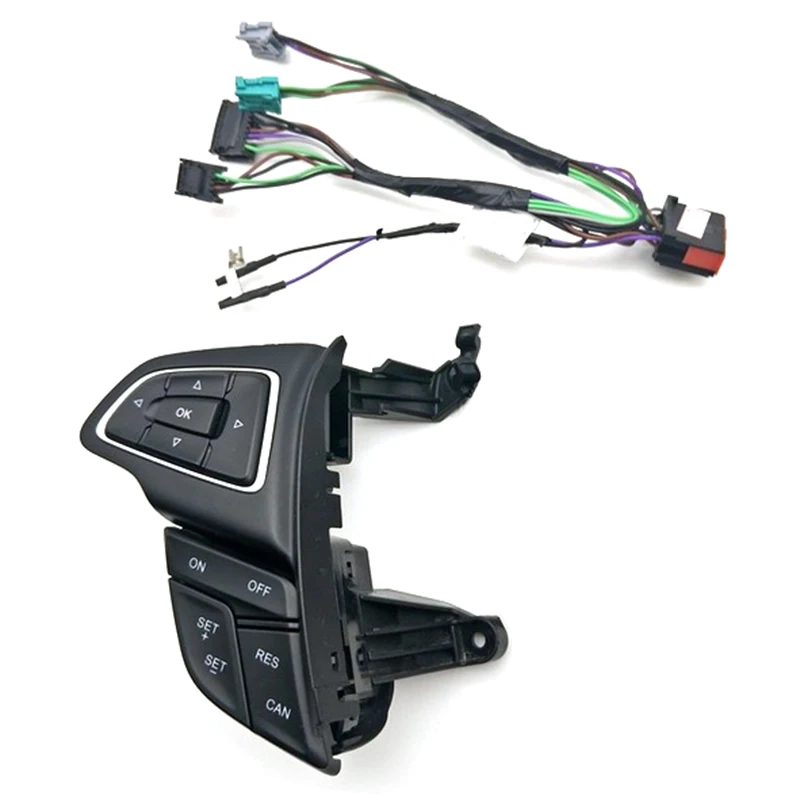 

For Ford Focus Mk3 2015-2017 Kuga 2017 Cruise Control Switch Multifunction Steering Wheel Button Bluetooth Audio Button
