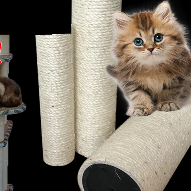 1pcs Cat Sisal Ropes Post Scratchboard Cats Climbing Frame Accessories