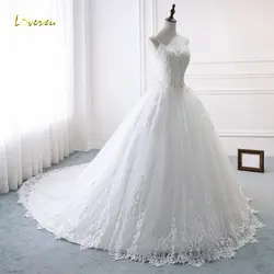 Loverxu Vestido De Noiva Сексуальная Милая принцесса свадебные платья 2019 с декором из бисера из хрусталя Часовня Поезд винтажное свадебное платье