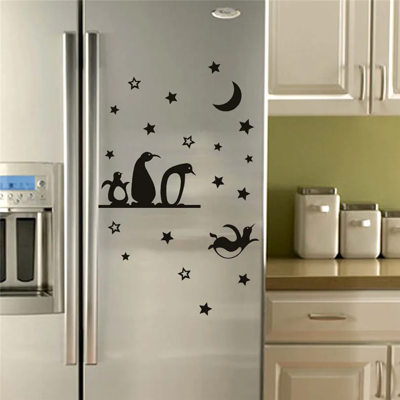 Hot Sale Self-adhesive Cartoon Penguin Stickers 1pcs Mobile Creative Wall Affixed With Decorative Wall Window Decoration  (1)