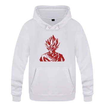 

Dragon Ball Goku Anime Hoodies Men 2018 Men's Pullover Fleece Hooded Sweatshirts