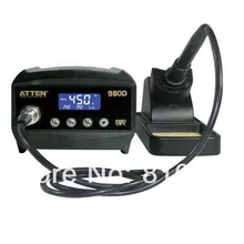 ATTEN AT980D неэтилированный Утюг антистатический Термостатический контроль температуры передовая паяльная станция 220 в 80 Вт