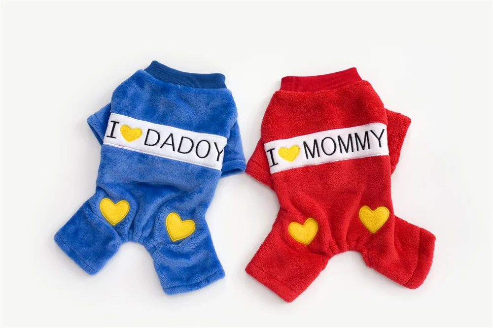 

New Dady Mommy Letter Four Legs style Pet Dogs Coat Free Shipping Dogs Coat Pet coat dog apparel pet supplies dog costume