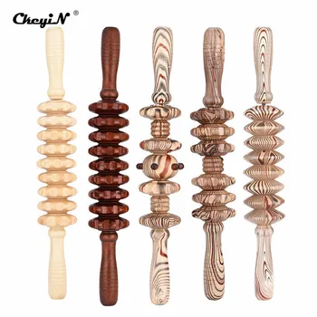 

Multi-functional Wooden Massage 9 Wheel Roller Stick Body Legs Muscle Trigger Point Reflexology Thin Waist Fatigue Relief