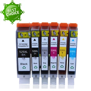 

PGI 525 CLI 526 Ink Cartridge compatible For Canon PIXMA iP4850 iP4950 MG5150 MG5250 MG6150 MG8150 MX885 MG5350