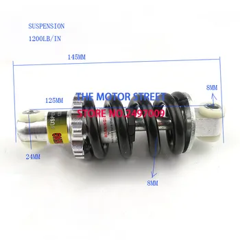 

1Pc Bike Electric Scooters bicycle Metal Rear Suspension Bumper Spring Shock Absorber 150*1200LBS Bicycle Parts