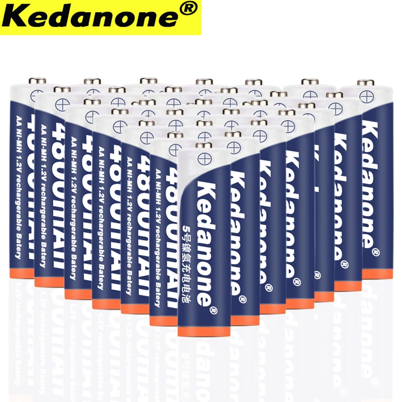

100% New 1.2V AA Rechargeable Battery 4800mah AA NiMH 1.2V Ni-MH 2A Pre-charged Bateria Rechargeable Batteries
