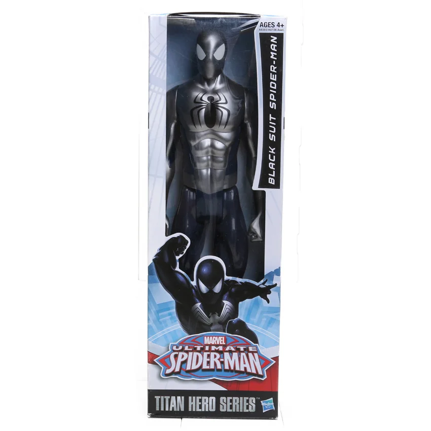 30 см Мститель эндшпиль игрушки черный паук ПВХ фигурку супергероя Человек-паук Рисунок Коллекционная модель куклы игрушка