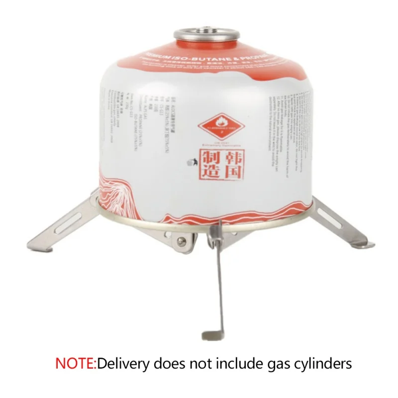 

Tripod Base Gas Tank Camp Stove Outdoor Braket Shelf Tilt Prevention Bottle Cart