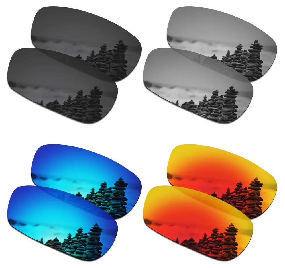 4 пары поляризованных солнцезащитных очков SmartVLT Сменные линзы для Oakley Crosshair 2 0